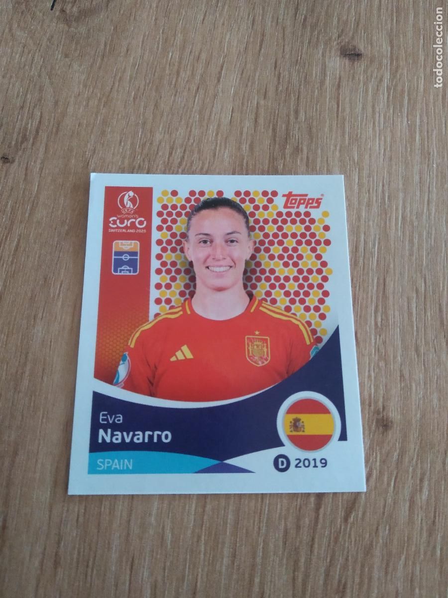 Cromos de F&uacute;tbol: 106 EVA NAVARRO ESPA&Ntilde;A CROMO TOPPS EURO FEMENINA 2025 EUROCOPA FUTBOL FEMENINO UEFA WOMEN'S