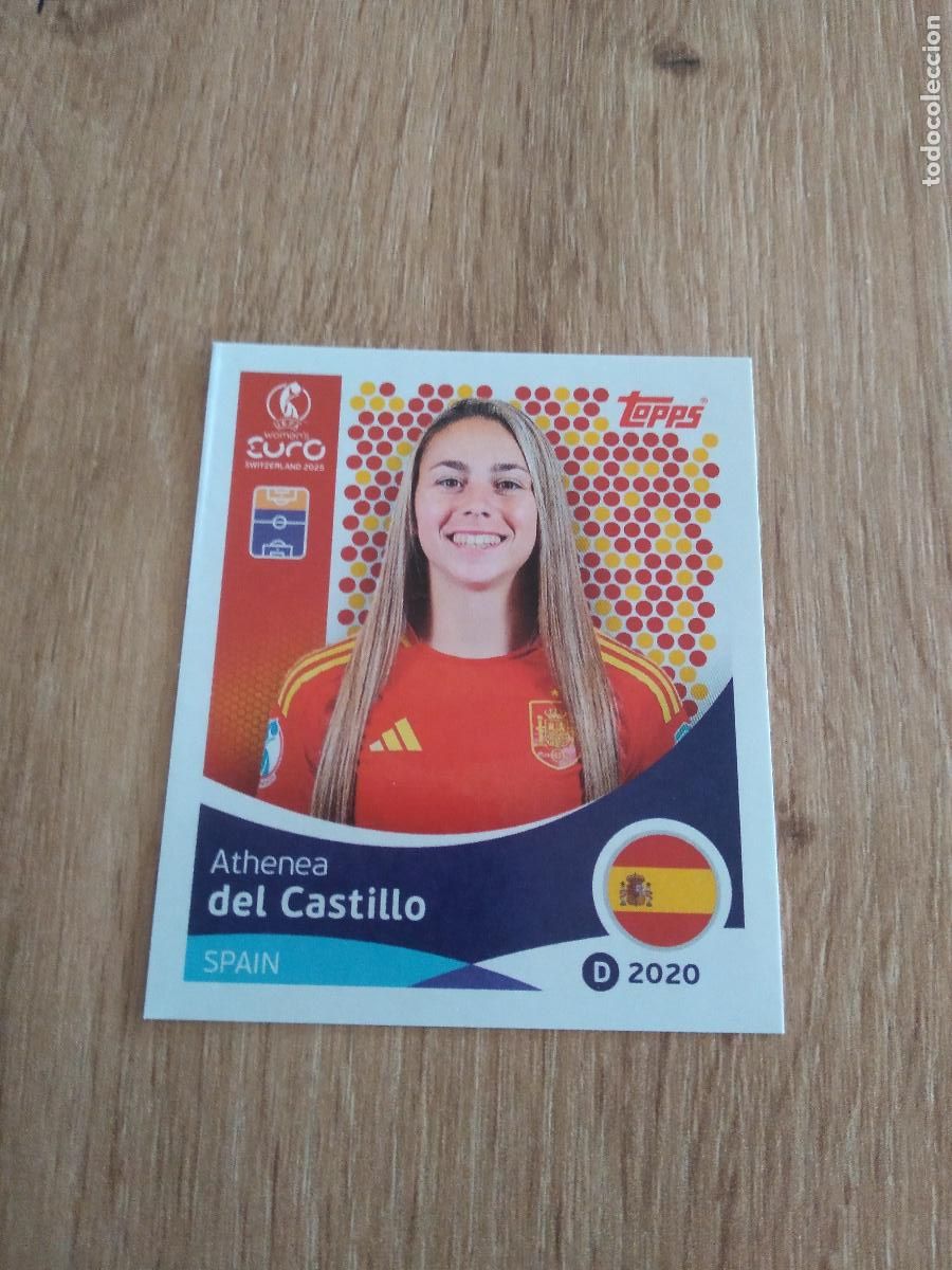 Cromos de Futebol: 107 ATHENEA DEL CASTILLO ESPA&Ntilde;A CROMO TOPPS EURO FEMENINA 2025 EUROCOPA FUTBOL FEMENINO UEFA WOMEN'S