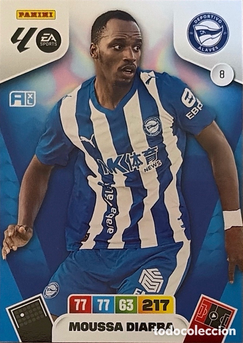 Cromos de Futebol: 8- Moussa Diarra (ALAVES) ADRENALYN XL LIGA 2025/26 (PANINI)