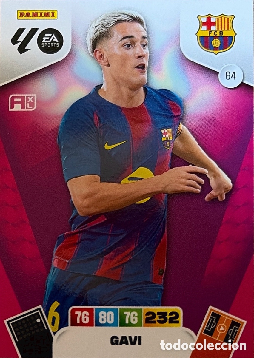 Figurine di Calcio: 64.- GAVI (BARCELONA) ADRENALYN XL LIGA 2025/26 (PANINI)