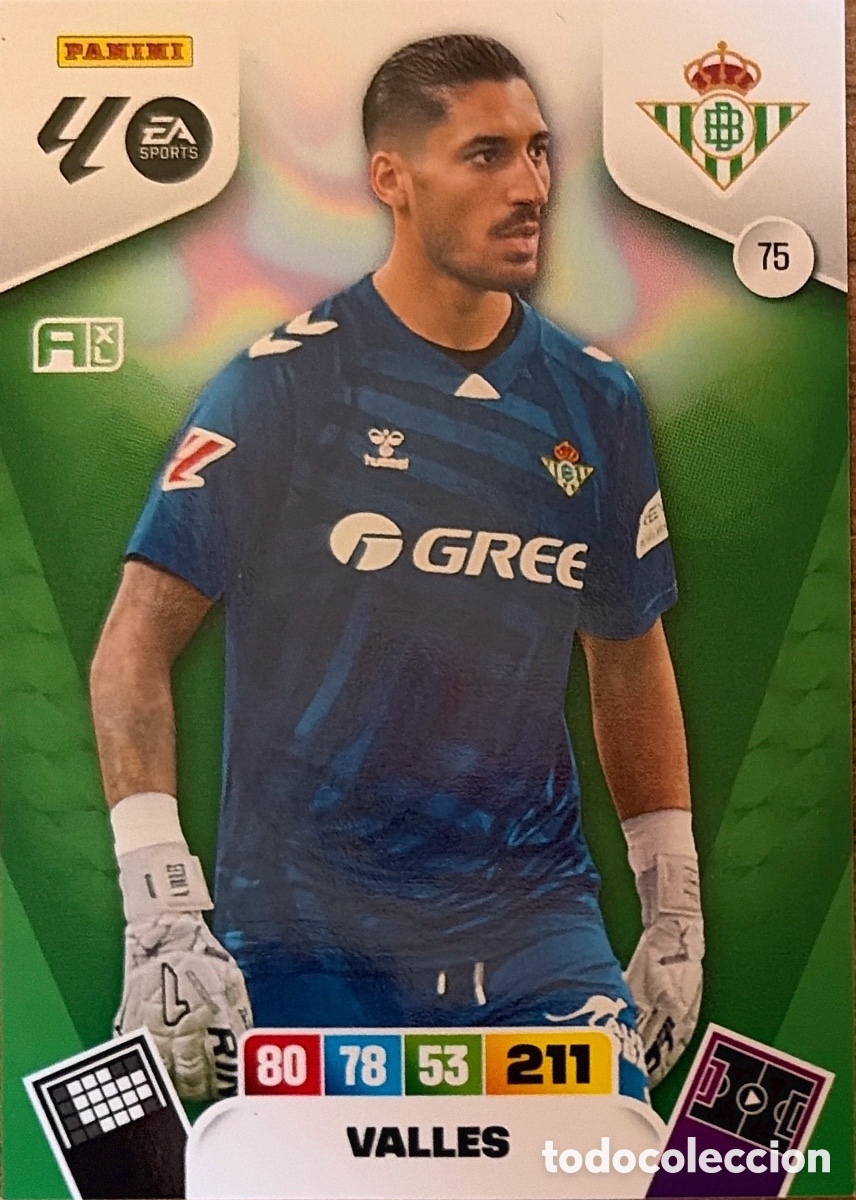Cromos de Futebol: 75.- VALLES (R. BETIS) ADRENALYN XL LIGA 2025/26 (PANINI)