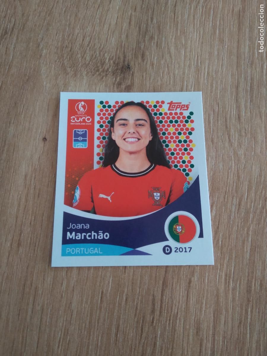 Cartes &agrave; collectionner de Football: 113 JOANA MARCHAO PORTUGAL CROMO TOPPS EURO FEMENINA 2025 EUROCOPA FUTBOL FEMENINO UEFA WOMEN'S