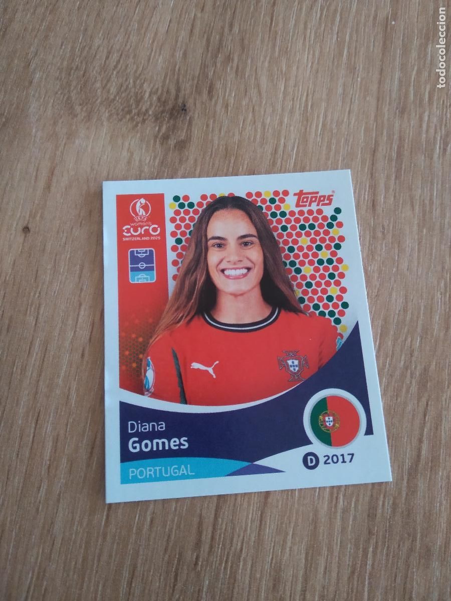 Cromos de Futebol: 116 DIANA GOMES PORTUGAL CROMO TOPPS EURO FEMENINA 2025 EUROCOPA FUTBOL FEMENINO UEFA WOMEN'S