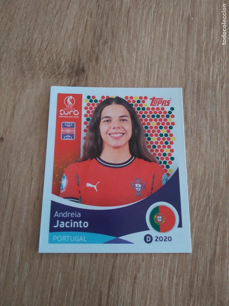 Cromos de Futebol: 117 ANDREIA JACINTO PORTUGAL CROMO TOPPS EURO FEMENINA 2025 EUROCOPA FUTBOL FEMENINO UEFA WOMEN'S