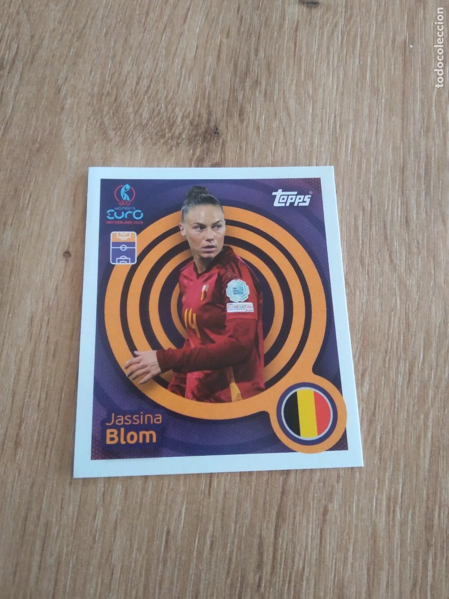 Cromos de F&uacute;tbol: 125 JASSINA BLOM BELGICA CROMO TOPPS EURO FEMENINA 2025 EUROCOPA FUTBOL FEMENINO UEFA WOMEN'S