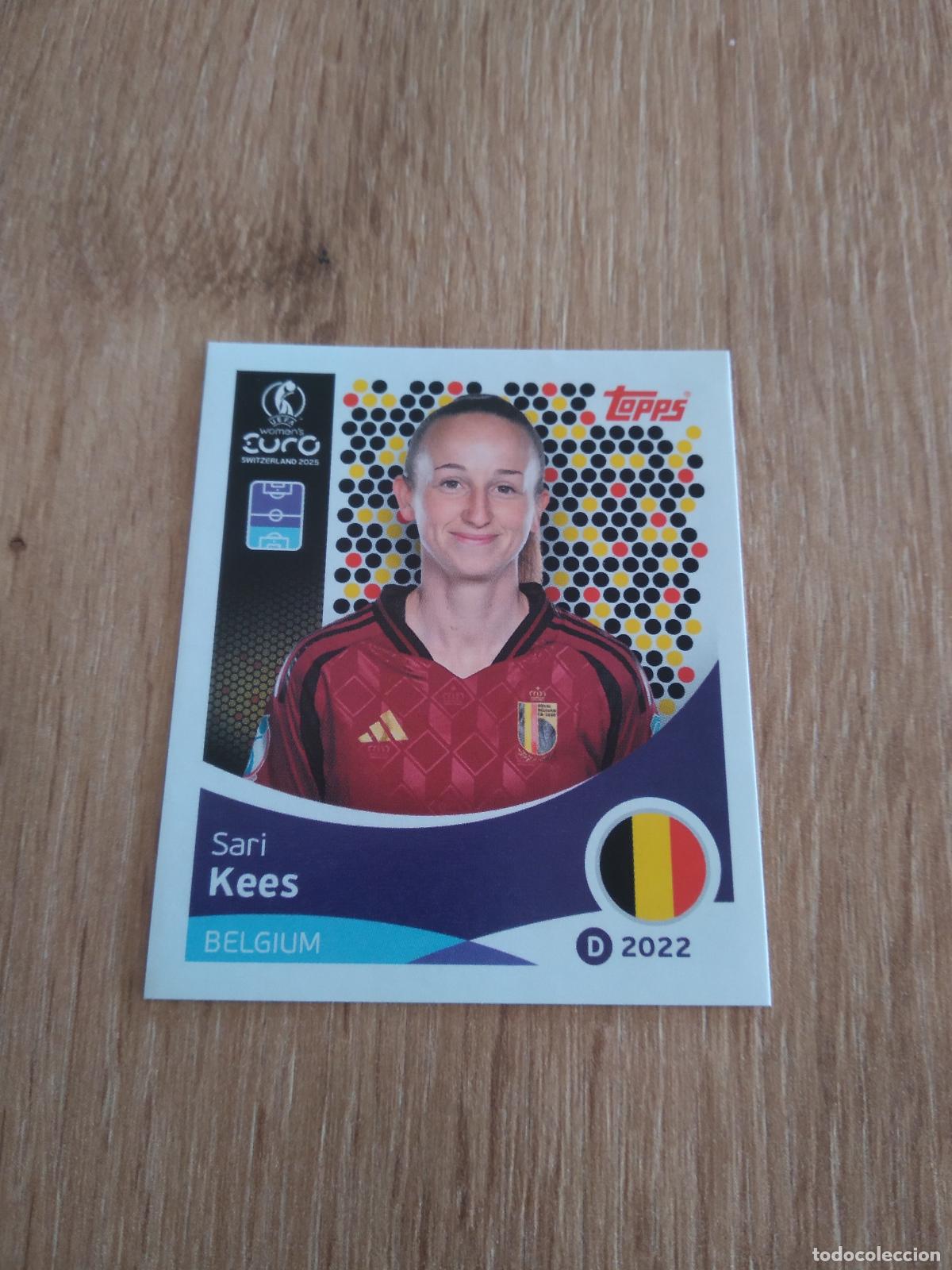 Cromos de F&uacute;tbol: 129 SARI KEES BELGICA CROMO TOPPS EURO FEMENINA 2025 EUROCOPA FUTBOL FEMENINO UEFA WOMEN'S