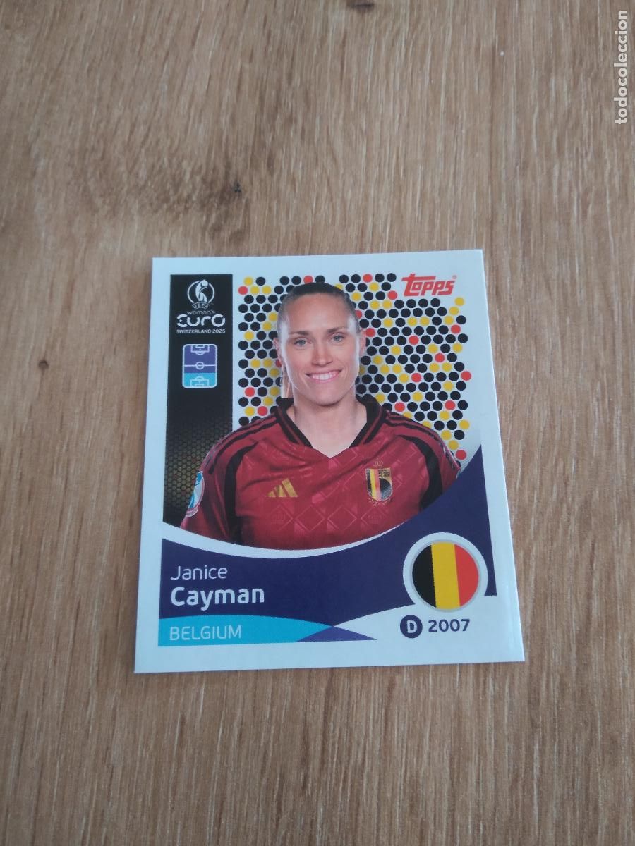 Cromos de Futebol: 131 JANICE CAYMAN BELGICA CROMO TOPPS EURO FEMENINA 2025 EUROCOPA FUTBOL FEMENINO UEFA WOMEN'S