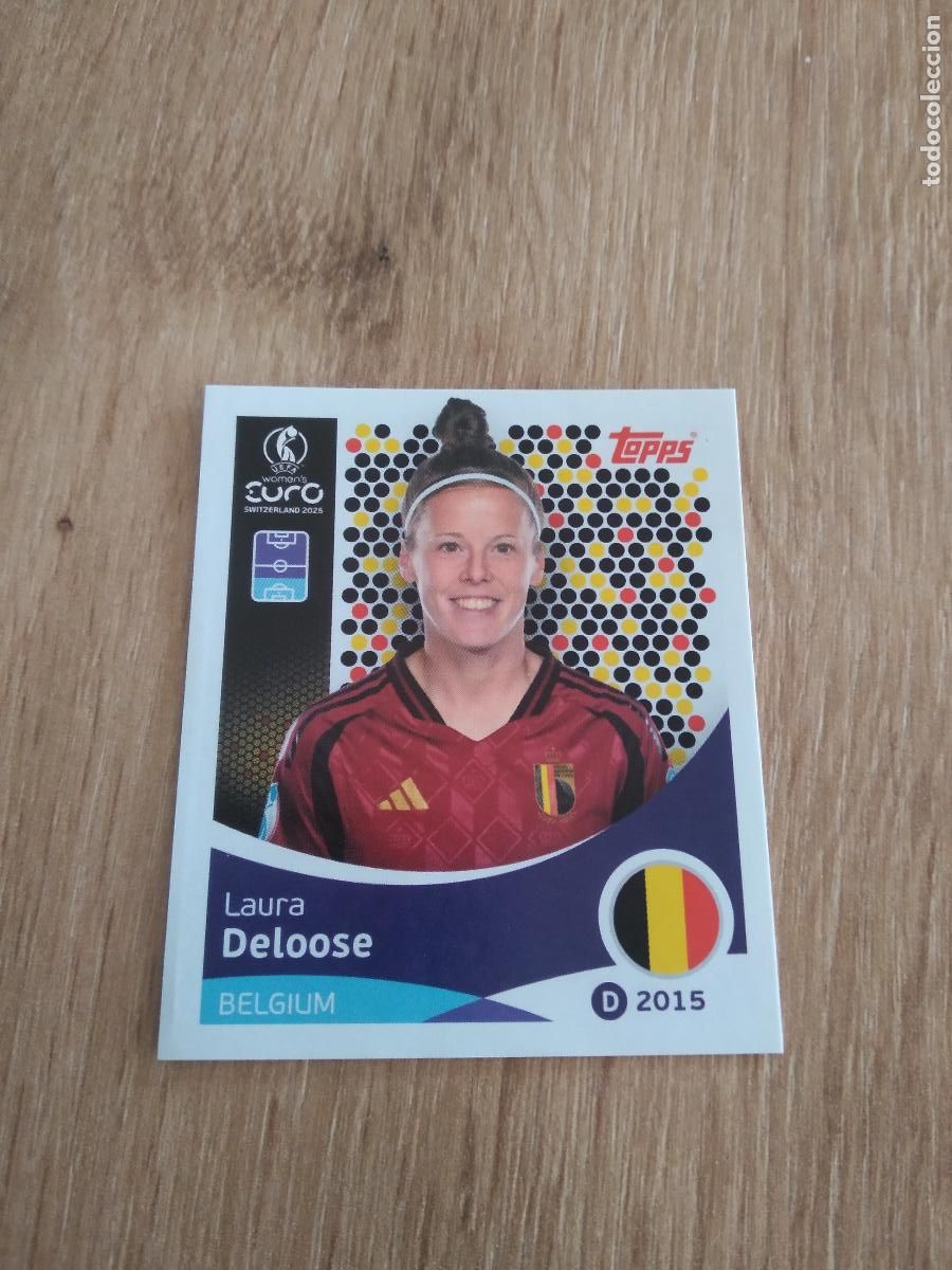 Cromos de Futebol: 132 LAURA DELOOSE BELGICA CROMO TOPPS EURO FEMENINA 2025 EUROCOPA FUTBOL FEMENINO UEFA WOMEN'S