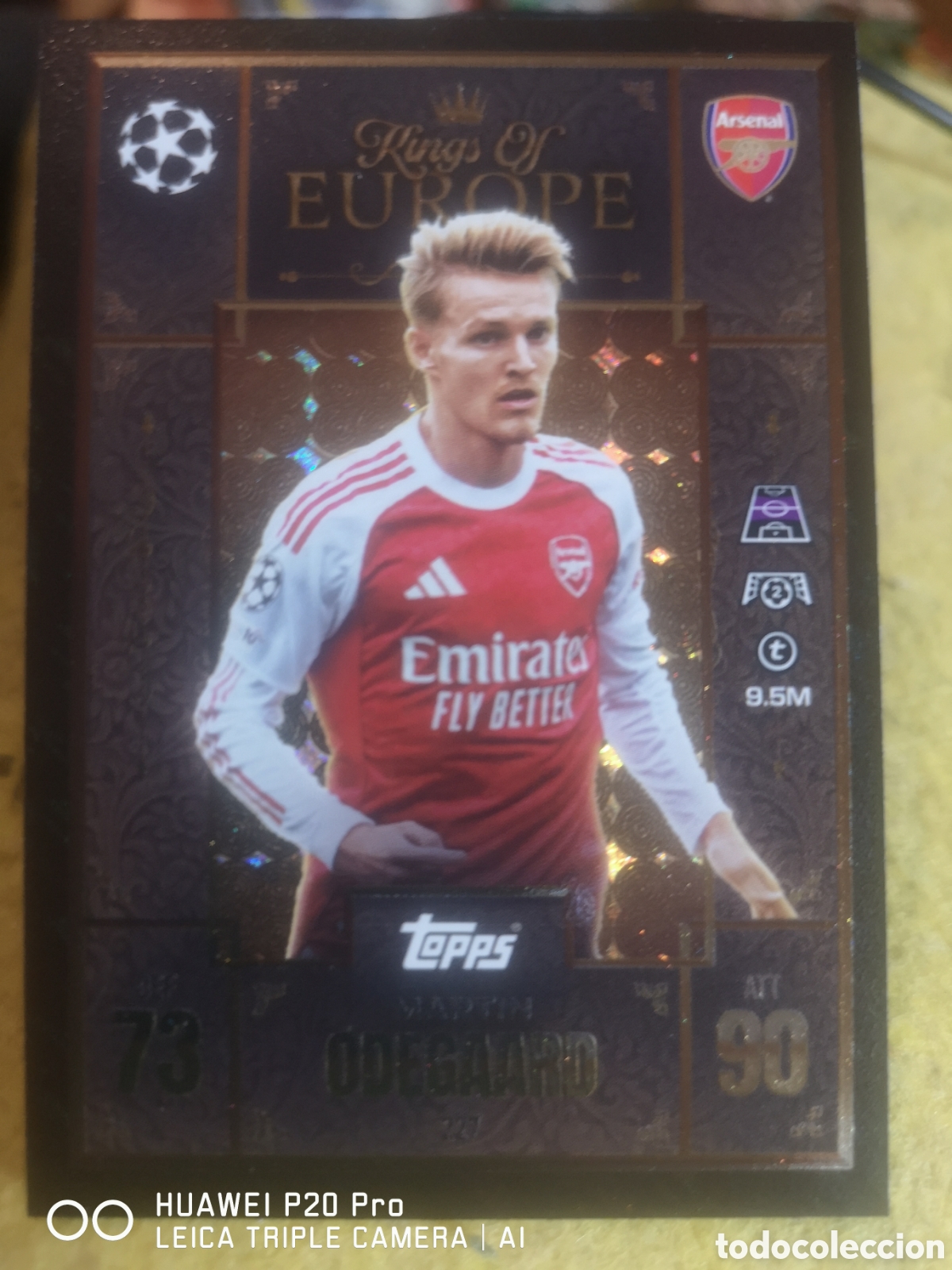 Fu&szlig;ball-Sticker: 227 ODEGAARD - KINGS OF EUROPE MATCH ATTAX EXTRA 2025 2026 ARSENAL