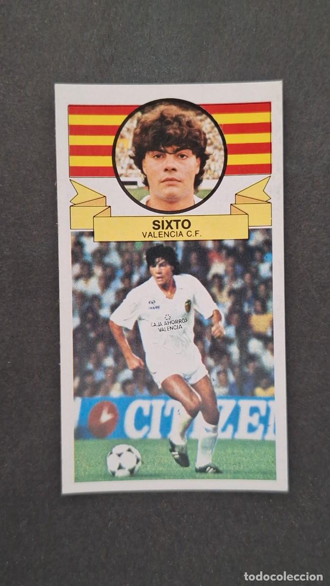 Cromos de Futebol: L5 SIXTO VALENCIA C. F. LIGA ESTE 1985 1986 85 86 NUNCA PEGADO SIN PEGAR