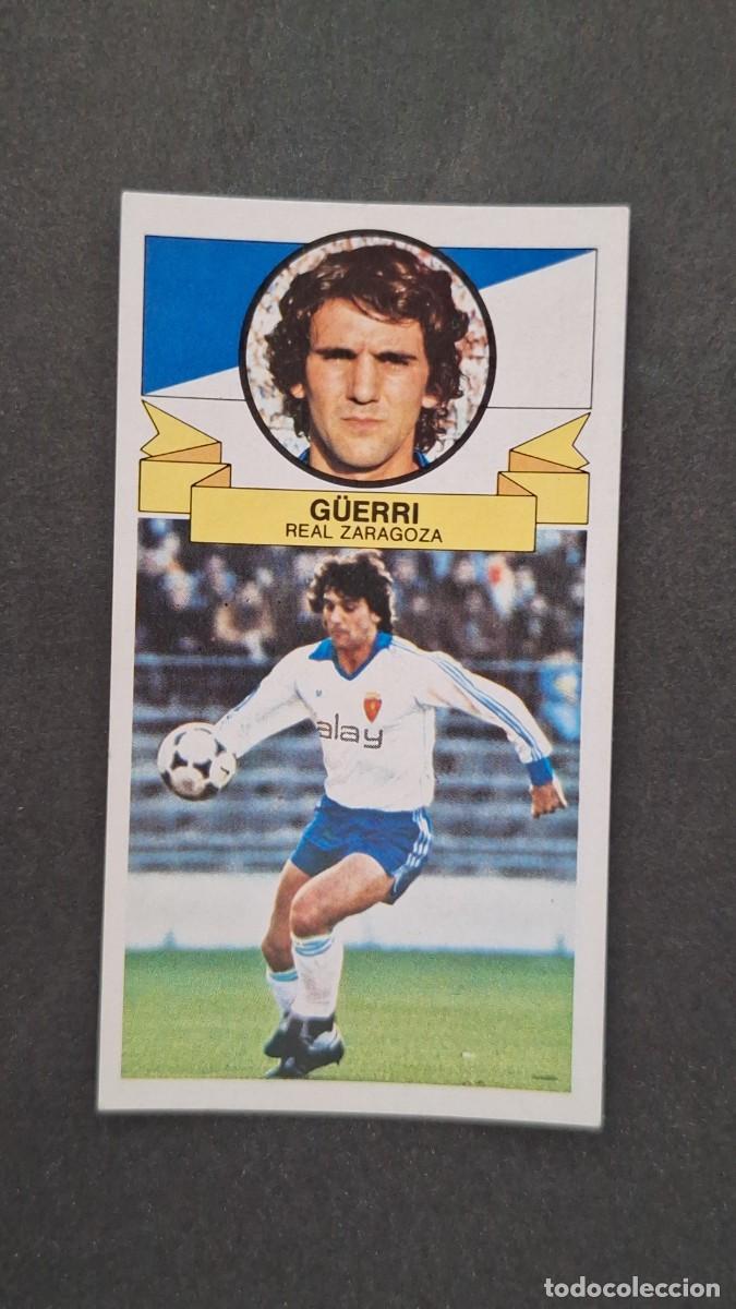 Cromos de F&uacute;tbol: L5 G&Uuml;ERRI REAL ZARAGOZA LIGA ESTE 1985 1986 85 86 NUNCA PEGADO SIN PEGAR