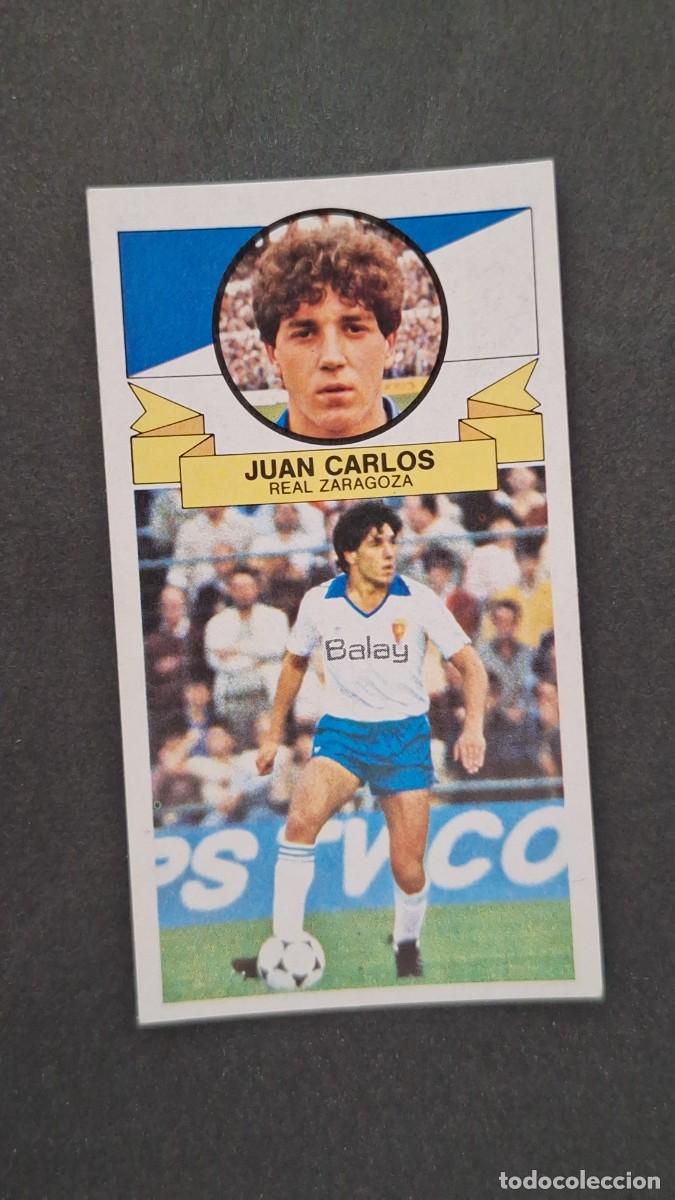 Cromos de F&uacute;tbol: L5 JUAN CARLOS REAL ZARAGOZA LIGA ESTE 1985 1986 85 86 NUNCA PEGADO SIN PEGAR
