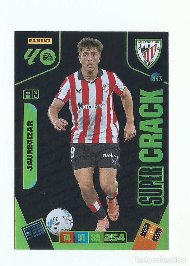 Fu&szlig;ball-Sticker: ADRENALYN 2025/2026 443 JAUREGIZAR BILBAO&rdquo;&rdquo;&rdquo;MEGA CRACKS&rdquo;&rdquo; , NUEVO PERFECTO