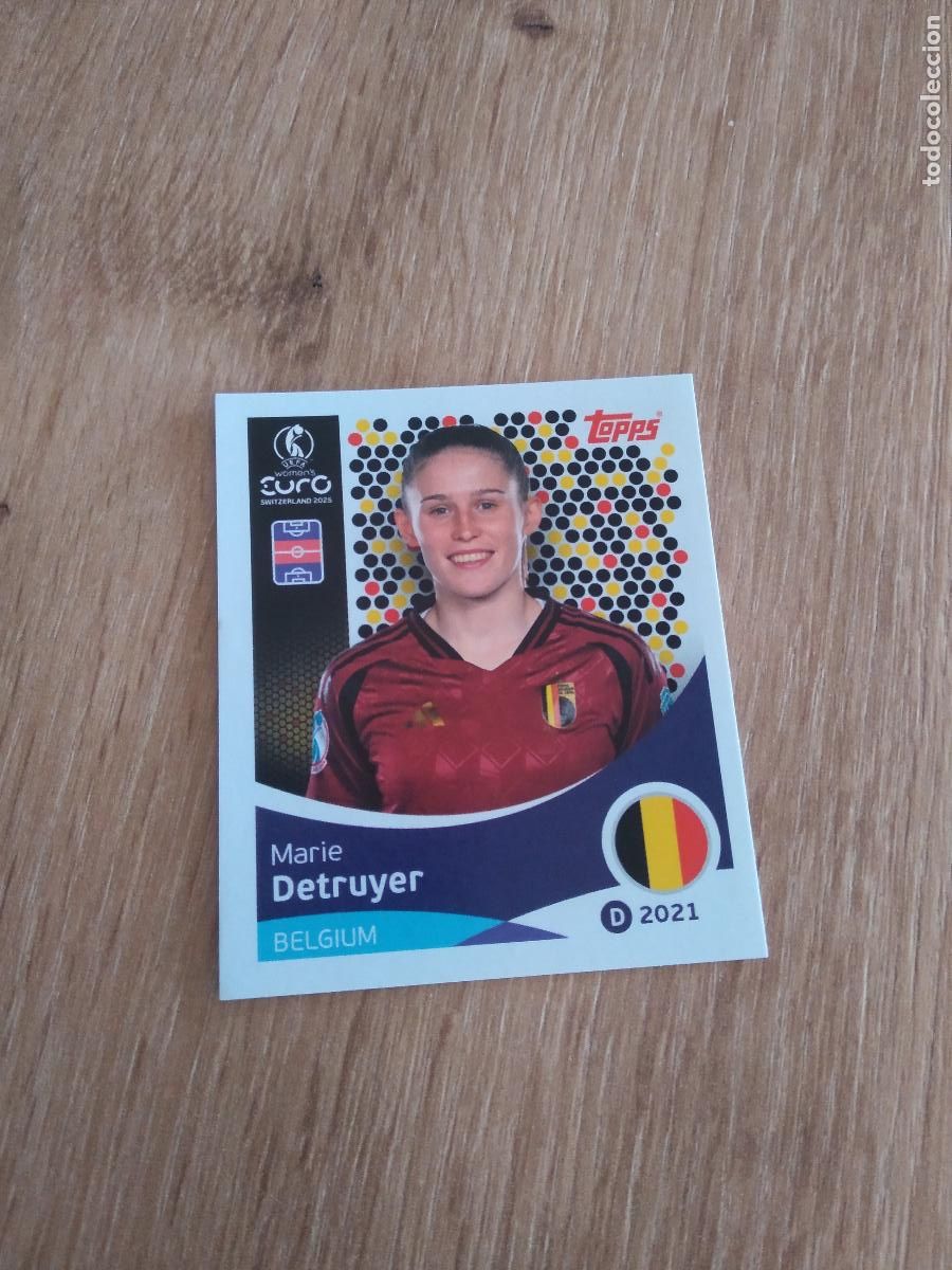 Cromos de F&uacute;tbol: 134 MARIE DETRUYER BELGICA CROMO TOPPS EURO FEMENINA 2025 EUROCOPA FUTBOL FEMENINO UEFA WOMEN'S