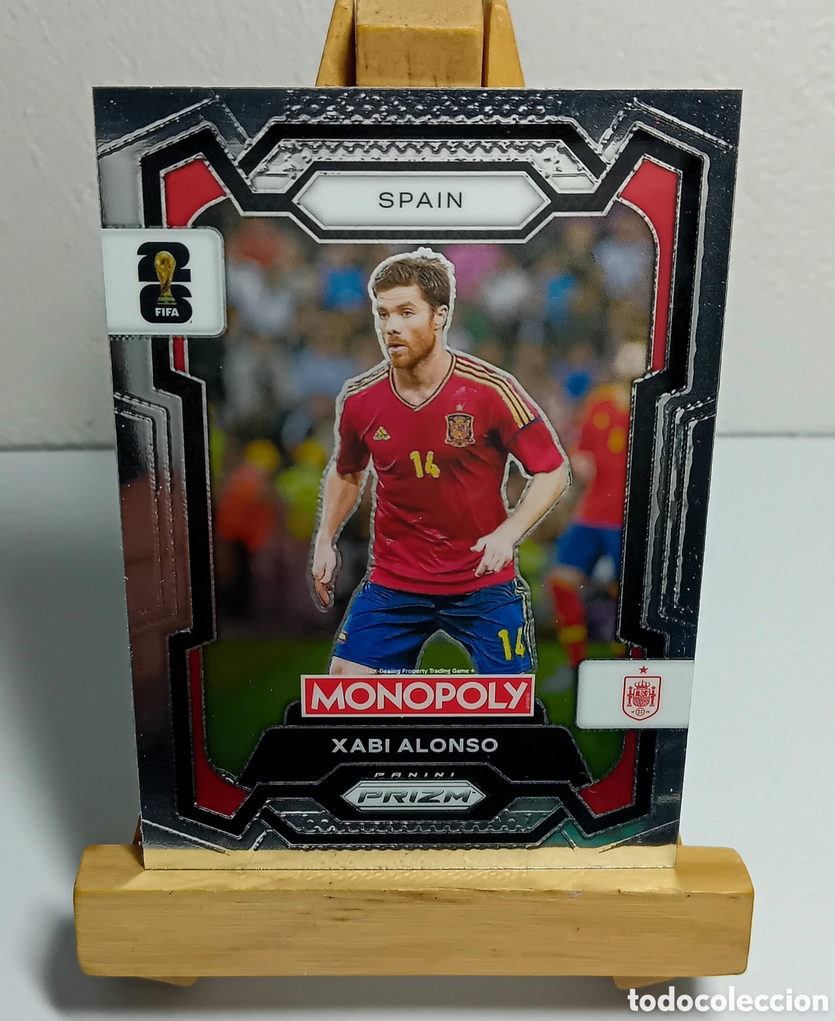 Cromos de F&uacute;tbol: XABI ALONSO 2026 ESPA&Ntilde;A MONOPOLY PRIZM PANINI.