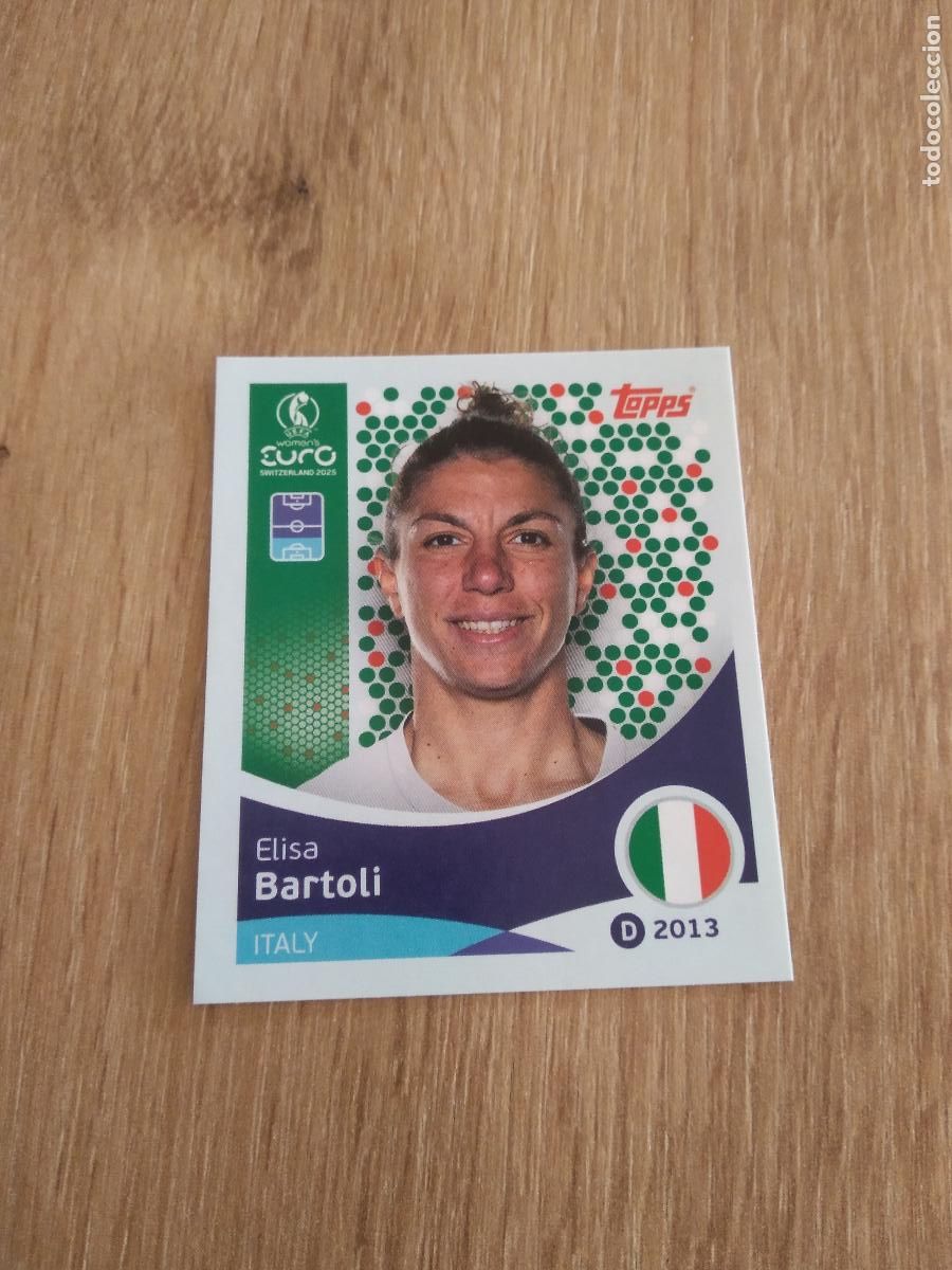 Cromos de F&uacute;tbol: 144 ELISA BARTOLI ITALIA CROMO TOPPS EURO FEMENINA 2025 EUROCOPA FUTBOL FEMENINO UEFA WOMEN'S