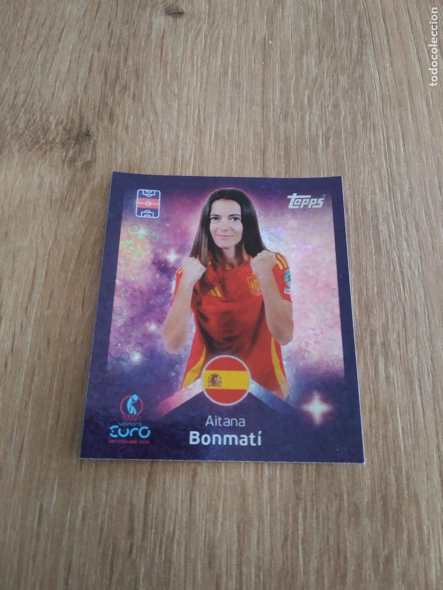 Fu&szlig;ball-Sticker: 157 AITANA BONMATI ESPA&Ntilde;A CROMO TOPPS EURO FEMENINA 2025 EUROCOPA FUTBOL FEMENINO UEFA WOMEN'S