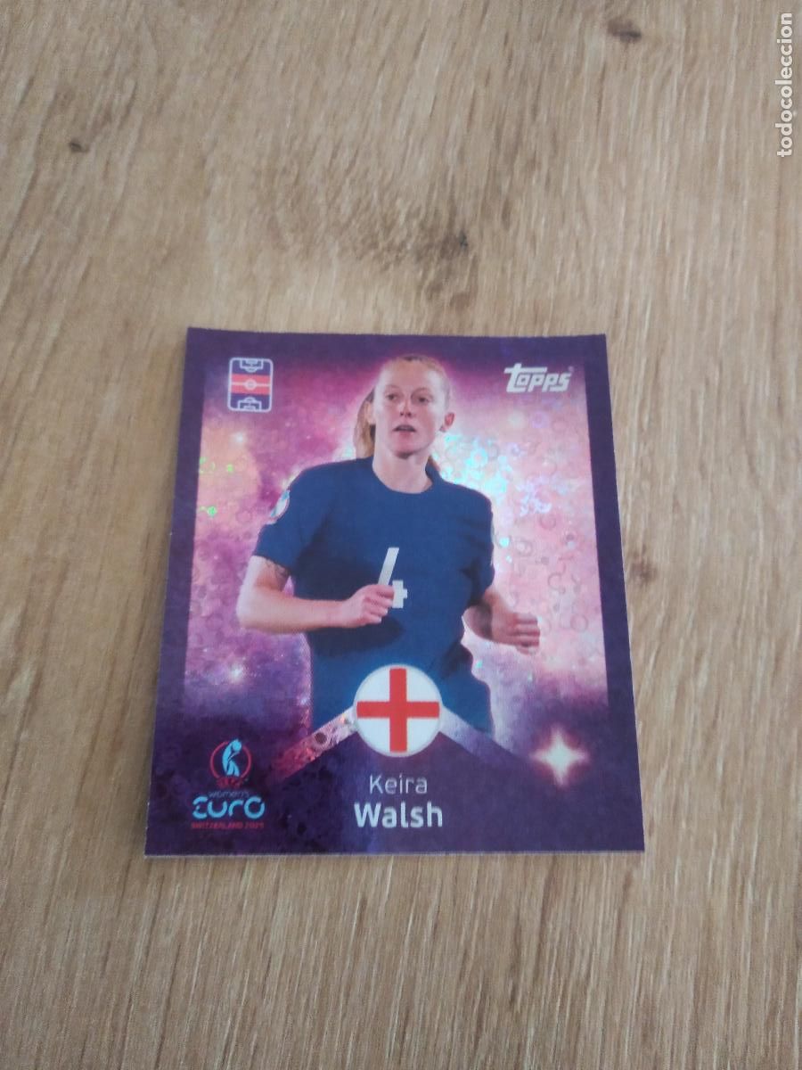 Cromos de F&uacute;tbol: 163 KEIRA WALSH INGLATERRA CROMO TOPPS EURO FEMENINA 2025 EUROCOPA FUTBOL FEMENINO UEFA WOMEN'S