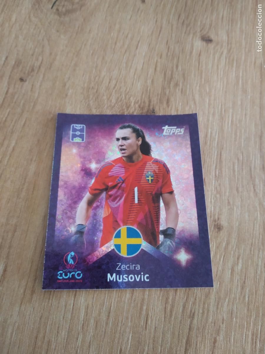 Fu&szlig;ball-Sticker: 166 ZECIRA MUSOVIC SUECIA CROMO TOPPS EURO FEMENINA 2025 EUROCOPA FUTBOL FEMENINO UEFA WOMEN'S