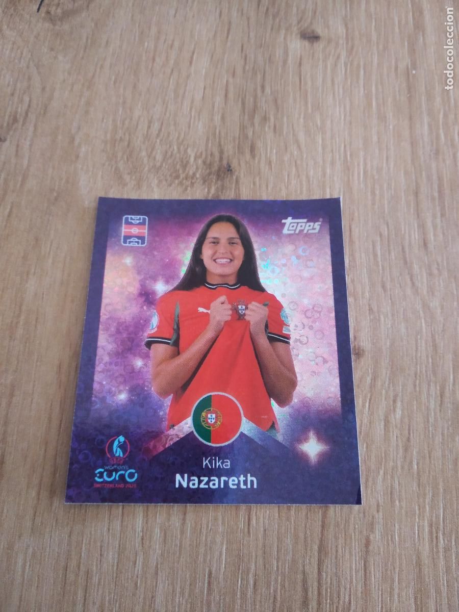 Figurine di Calcio: 168 KIKA NAZARETH PORTUGAL CROMO TOPPS EURO FEMENINA 2025 EUROCOPA FUTBOL FEMENINO UEFA WOMEN'S