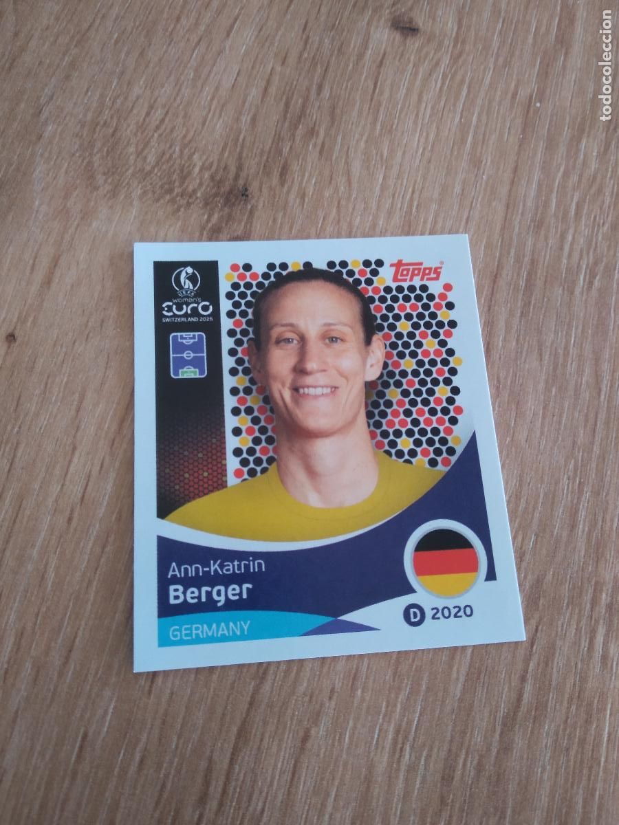 Cromos de Futebol: 175 ANN-KATRIN BERGER ALEMANIA CROMO TOPPS EURO FEMENINA 2025 EUROCOPA FUTBOL FEMENINO UEFA WOMEN'S