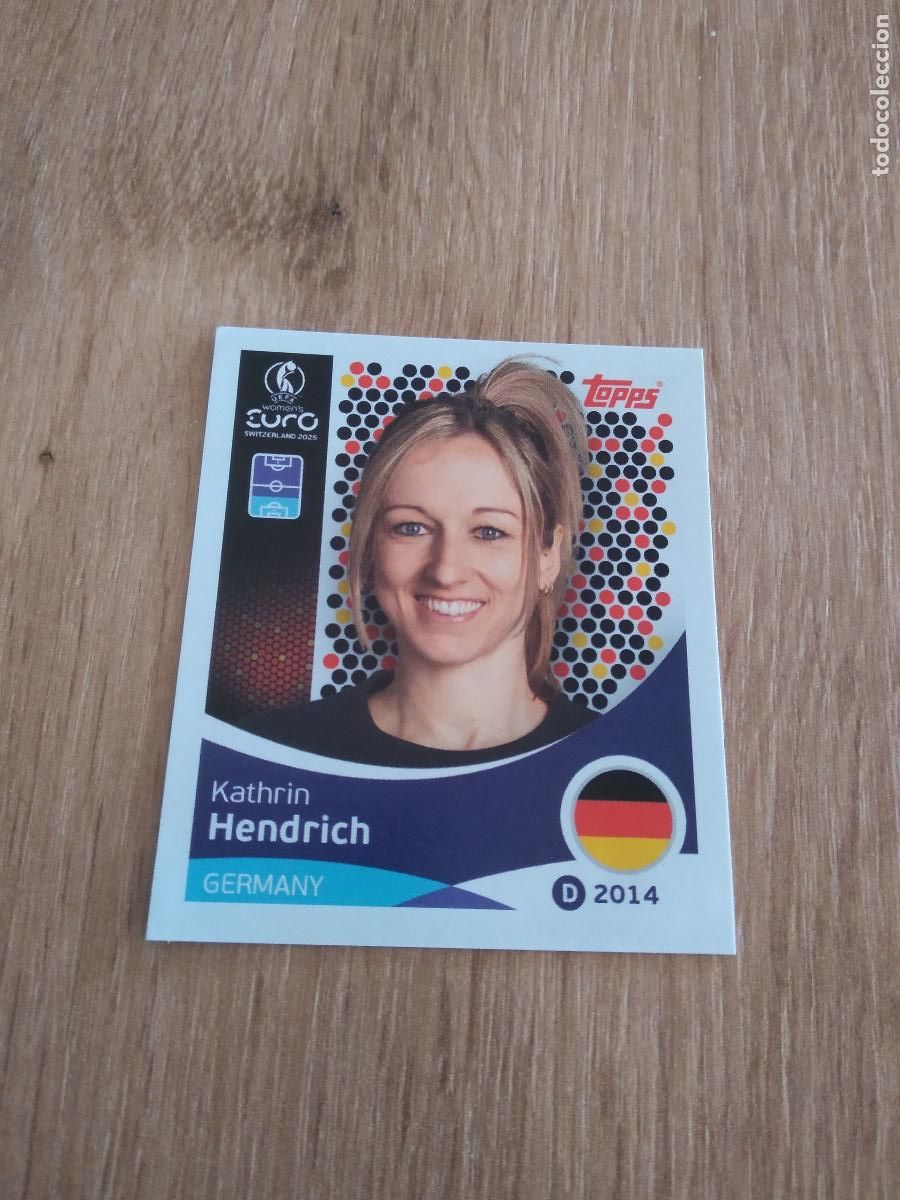 Cromos de Futebol: 179 KATHRIN HENDRICH ALEMANIA CROMO TOPPS EURO FEMENINA 2025 EUROCOPA FUTBOL FEMENINO UEFA WOMEN'S