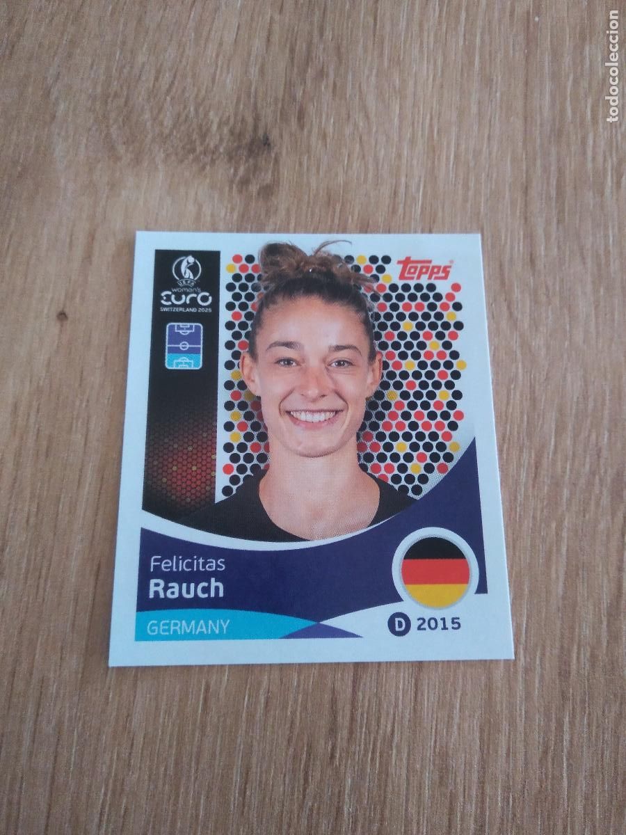 Cromos de Futebol: 180 FELICITAS RAUCH ALEMANIA CROMO TOPPS EURO FEMENINA 2025 EUROCOPA FUTBOL FEMENINO UEFA WOMEN'S