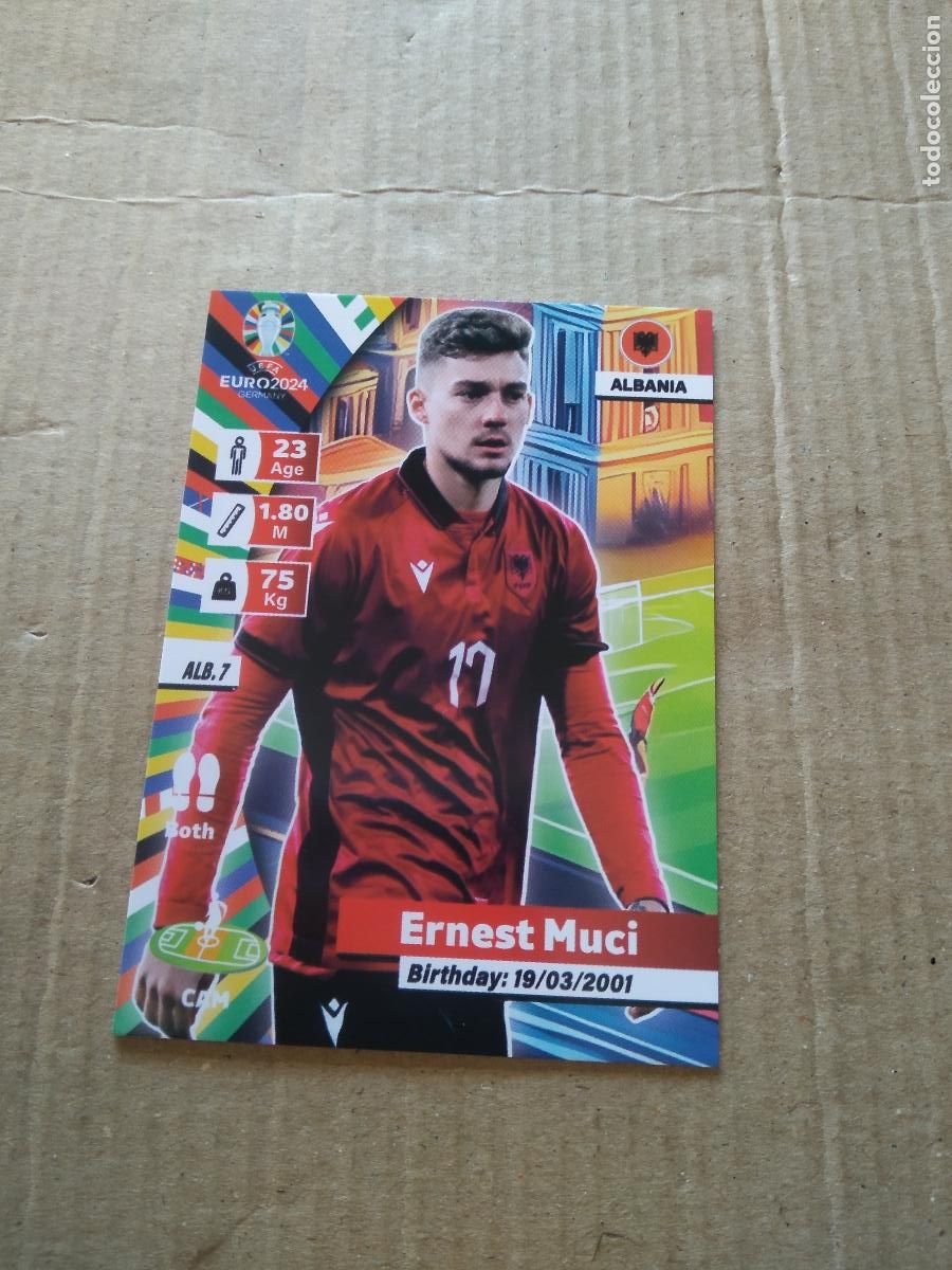 Cromos de F&uacute;tbol: ALB 7 ERNEST MUCI ALBANIA CROMO FUTBOL EURO 2024 EUROCOPA FLASH EDITION