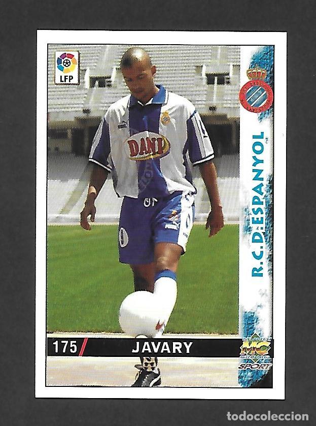 Fu&szlig;ball-Sticker: 175 JAVARY (R.C.D ESPANYOL) BAJA , MUNDICROMO LAS FICHAS DE LA LIGA 1998 1999