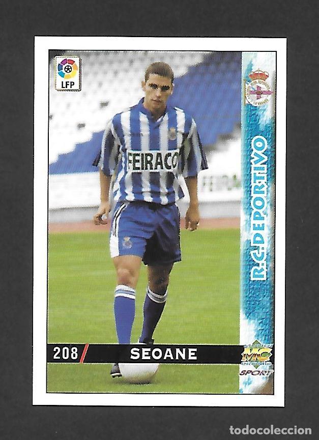 Fu&szlig;ball-Sticker: 208 SEOANE (DEPORTIVO DE LA CORU&Ntilde;A) BAJA , MUNDICROMO LAS FICHAS DE LA LIGA 1998 1999
