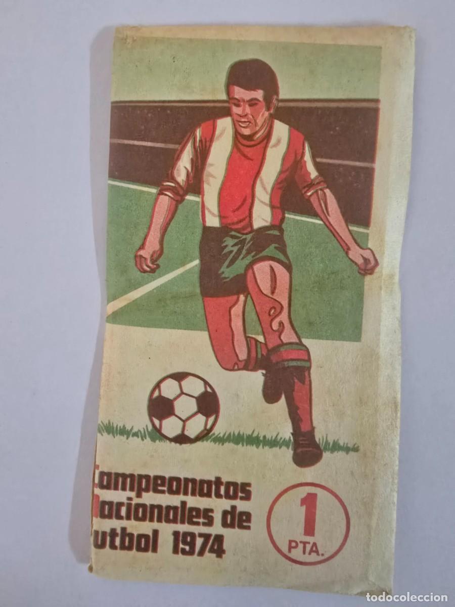 Cromos de F&uacute;tbol: Campeonatos Nacionales de Futbol 1974.Sobre Cromos sin Abrir.Ruiz Romero