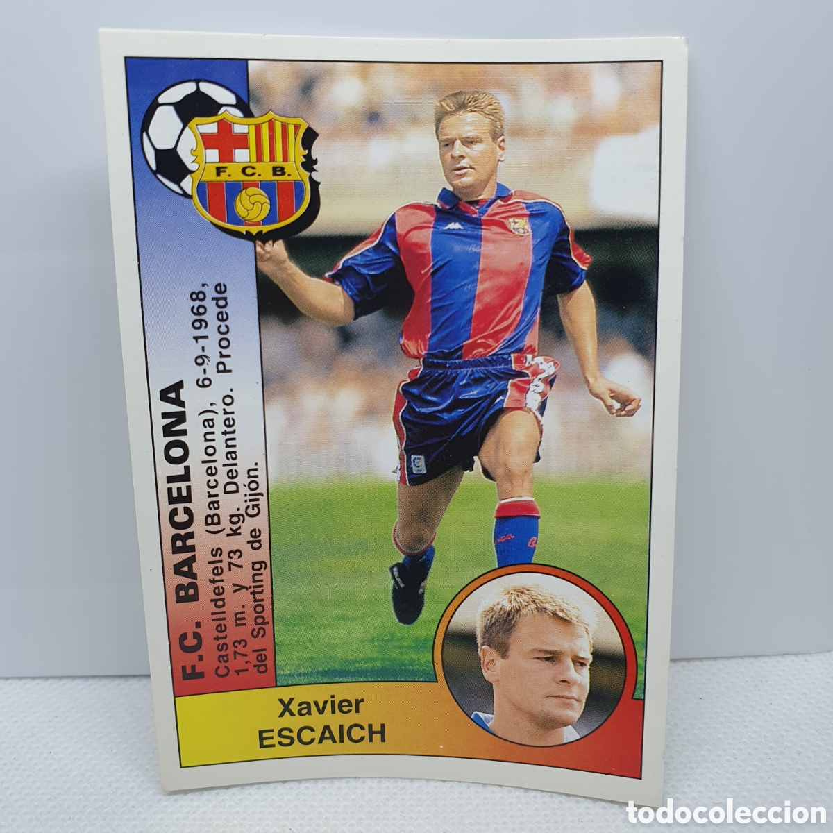 Cromos de F&uacute;tbol: ⚽️ CROMO DE FUTBOL ESCAICH BARCELONA LIGA 94-95 BAR&Ccedil;A PANINI ALBUM - ESTAMPAS ADHESIVAS - CARTAS