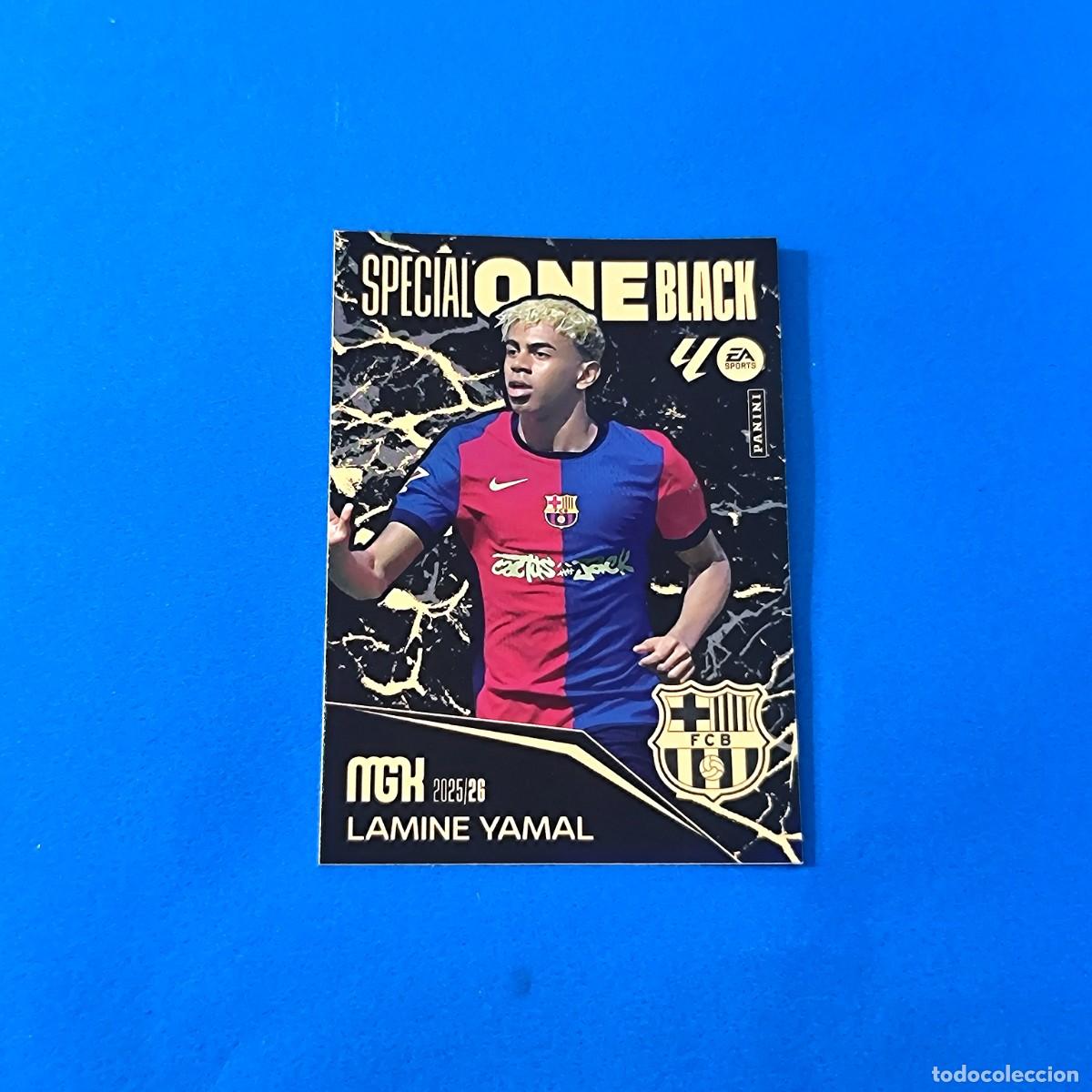 Cromos de F&uacute;tbol: Megacracks 2025 2026 / 25 26 Special One Black Barcelona Lamine Yamal