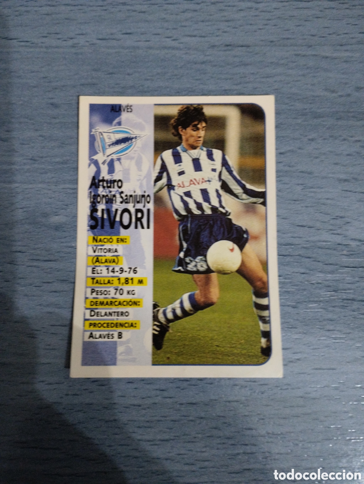 Cromos de F&uacute;tbol: Cromo Panini liga 98 99 sivori 328 alav&eacute;s sin pegar