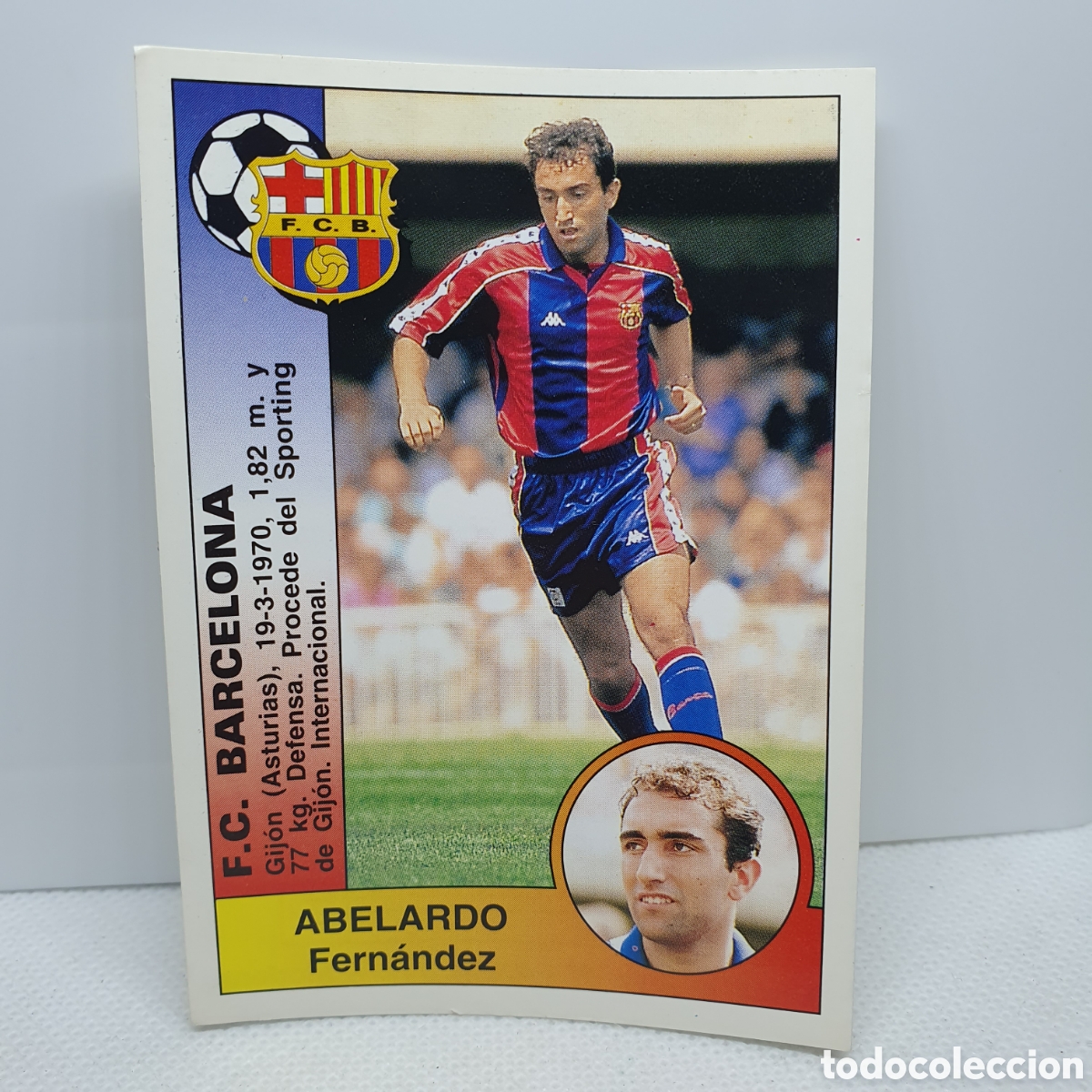 Cromos de F&uacute;tbol: ⚽️ CROMO DE FUTBOL ABELARDO BARCELONA LIGA 94-95 BAR&Ccedil;A PANINI ALBUM - ESTAMPAS ADHESIVAS - CARTAS