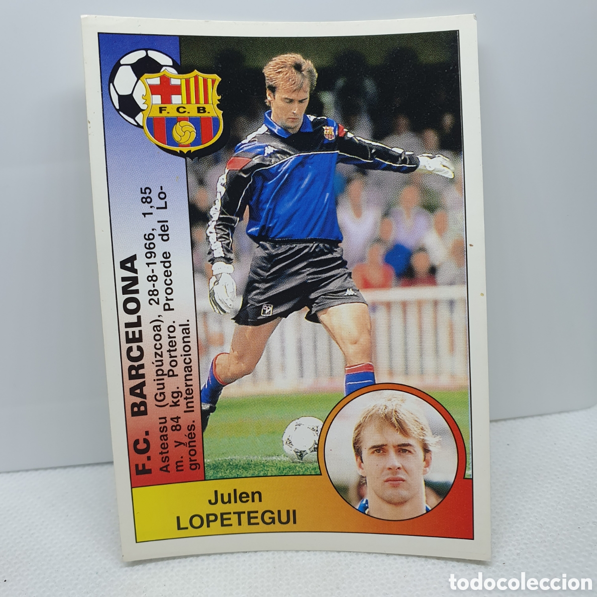 Cromos de F&uacute;tbol: ⚽️ CROMO DE FUTBOL LOPETEGUI BARCELONA LIGA 94-95 BAR&Ccedil;A PANINI ALBUM - ESTAMPAS ADHESIVAS - CARTAS