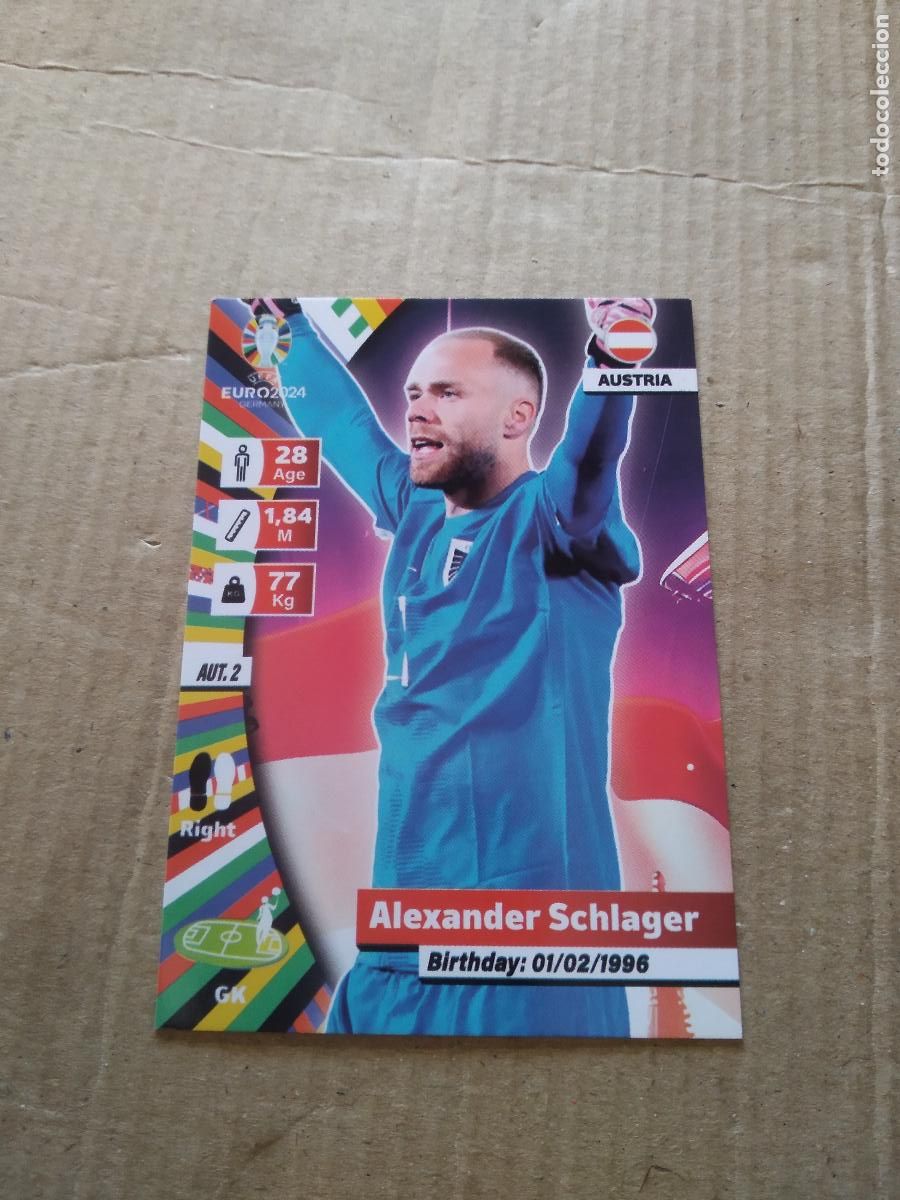 Cromos de F&uacute;tbol: AUT 2 ALEXANDER SCHLAGER AUSTRIA CROMO FUTBOL EURO 2024 EUROCOPA FLASH EDITION
