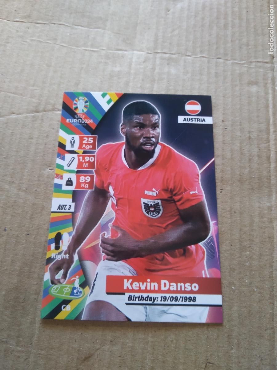 Cromos de F&uacute;tbol: AUT 3 KEVIN DANSO AUSTRIA CROMO FUTBOL EURO 2024 EUROCOPA FLASH EDITION