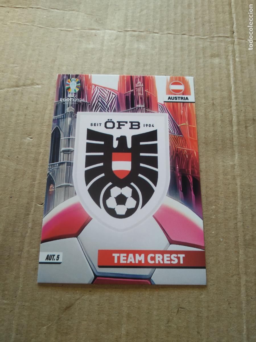 Cromos de F&uacute;tbol: AUT 5 ESCUDO AUSTRIA CROMO FUTBOL EURO 2024 EUROCOPA FLASH EDITION