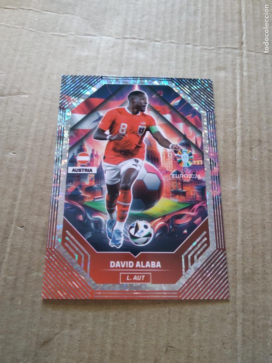 Cromos de F&uacute;tbol: DAVID ALABA AUSTRIA CROMO FUTBOL EURO 2024 EUROCOPA FLASH EDITION