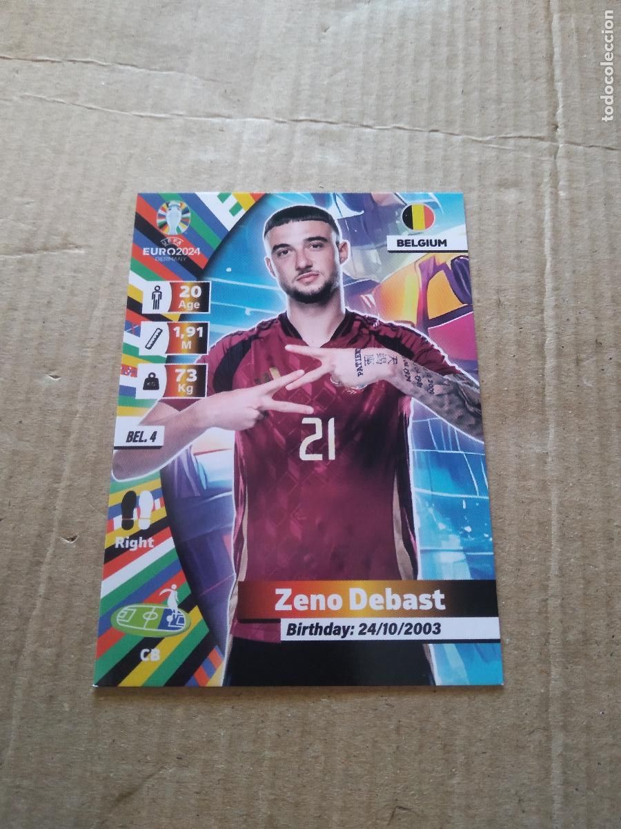 Cromos de F&uacute;tbol: BEL 4 ZENO DEBAST BELGICA CROMO FUTBOL EURO 2024 EUROCOPA FLASH EDITION