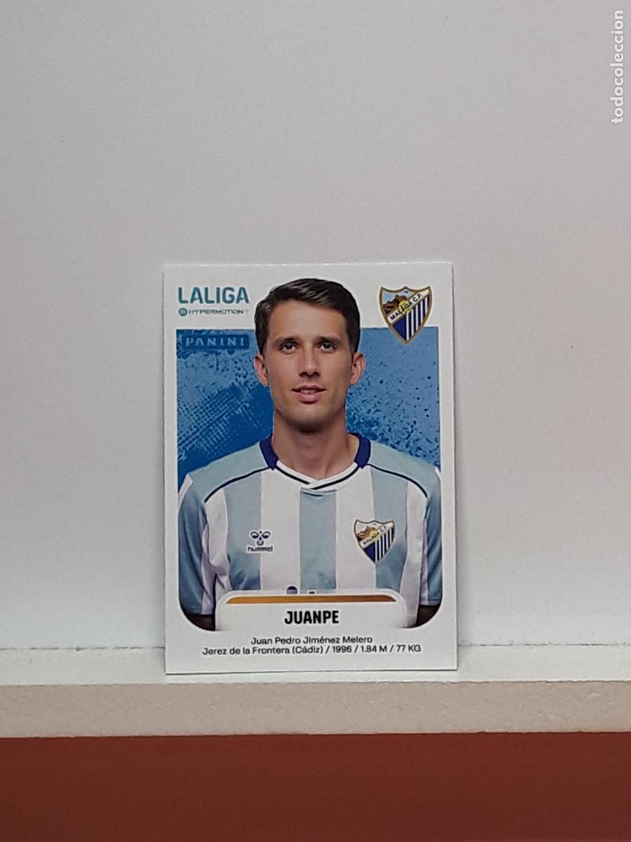 Cromos de F&uacute;tbol: LALIGA HYPERMOTION 2025 2026 25 26 ALBUM PANINI LIGA N 299B 299 B MALAGA JUANPE
