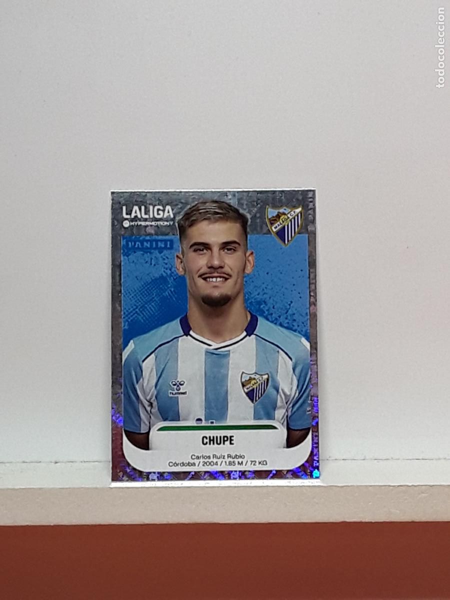Cromos de F&uacute;tbol: LALIGA HYPERMOTION 2025 2026 25 26 ALBUM PANINI LIGA N 305 MALAGA CHUPE CARLOS RUIZ RUBIO