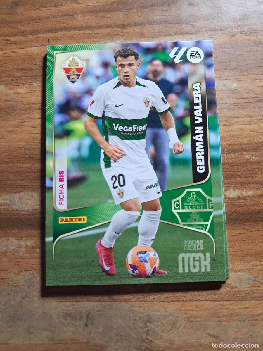 Cromos de F&uacute;tbol: CARD MEGACRACKS TEMPORADA 25/26: FICHA BIS GERMAN VALERA, N&deg; 141 BIS