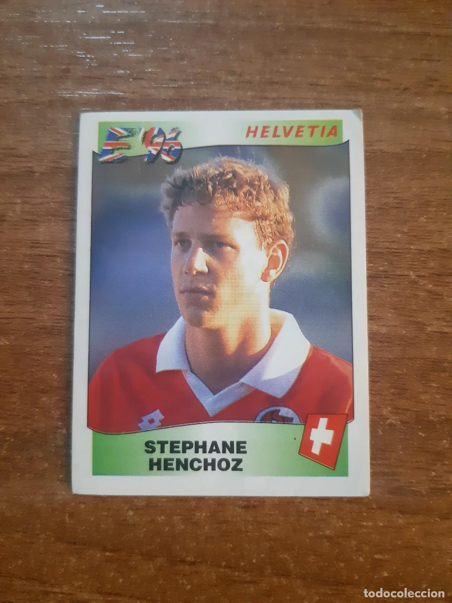 Cartes &agrave; collectionner de Football: N&deg;60 STEPHANE HENCHOZ (SUIZA) EURO INGLATERRA 96 PANINI EUROPA 1996. NUNCA PEGADO, SIN PEGAR