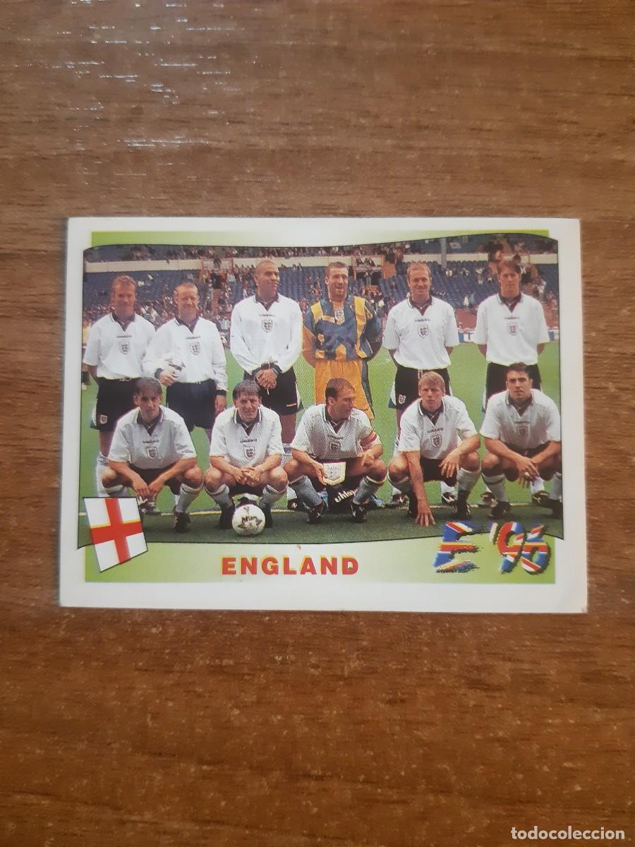 Cromos de F&uacute;tbol: N&deg;36 ALINEACI&Oacute;N ENGLAND (INGLATERRA) EURO INGLATERRA 96 PANINI EUROPA 1996. NUNCA PEGADO, SIN PEGAR