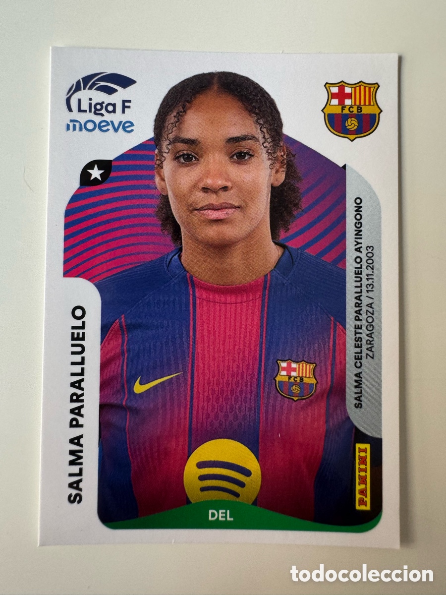 Cromos de F&uacute;tbol: PANINI LIGA F FEMENINA 2025-2026 25-26 &ndash; Salma Paralluelo FC Barcelona N&ordm; 99