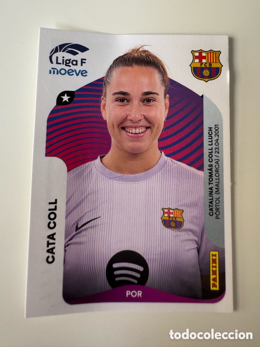 Cromos de F&uacute;tbol: PANINI LIGA F FEMENINA 2025-2026 25-26 &ndash; Cata Coll FC Barcelona N&ordm; 84
