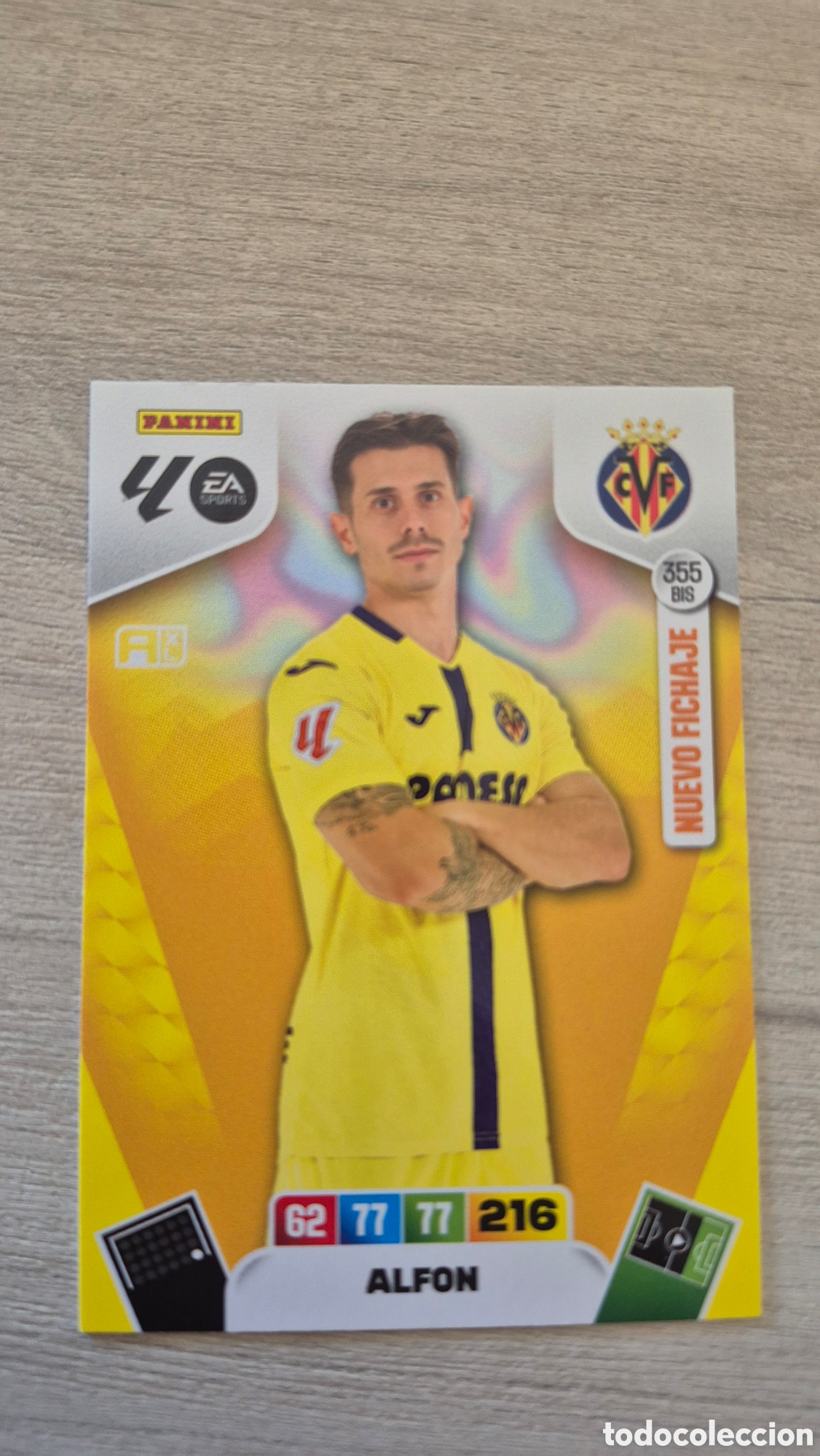 Cromos de F&uacute;tbol: N&deg;355Bis Villarreal Alfon Adrenalyn 25/26