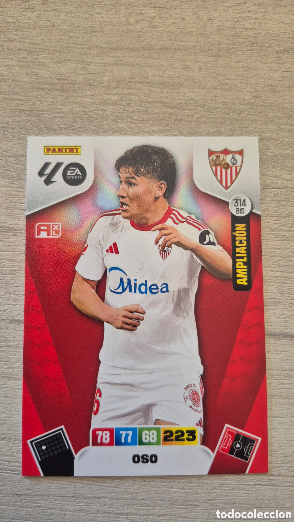 Cromos de F&uacute;tbol: N&deg;314Bis Sevilla Oso Adrenalyn 25/26